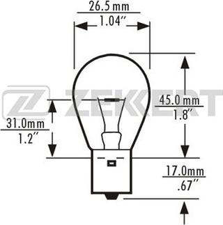 Zekkert LP-1083 - Polttimo, vilkkuvalo inparts.fi