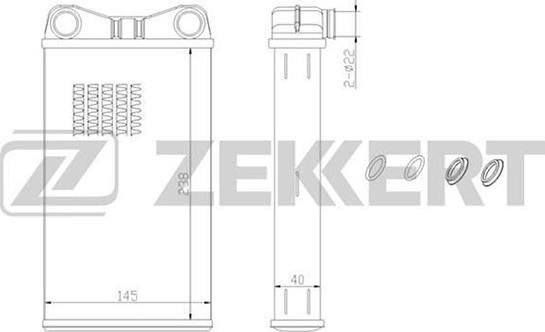 Zekkert MK-5043 - Lämmityslaitteen kenno inparts.fi