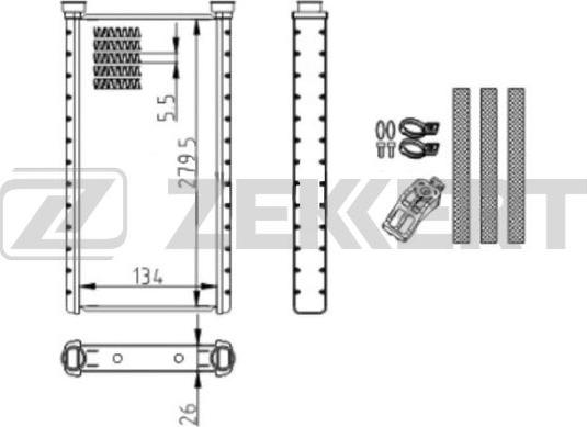 Zekkert MK-5133 - Lämmityslaitteen kenno inparts.fi