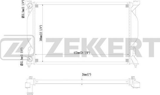 Zekkert MK-1430 - Jäähdytin,moottorin jäähdytys inparts.fi