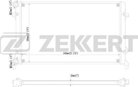 Zekkert MK-1093 - Jäähdytin,moottorin jäähdytys inparts.fi