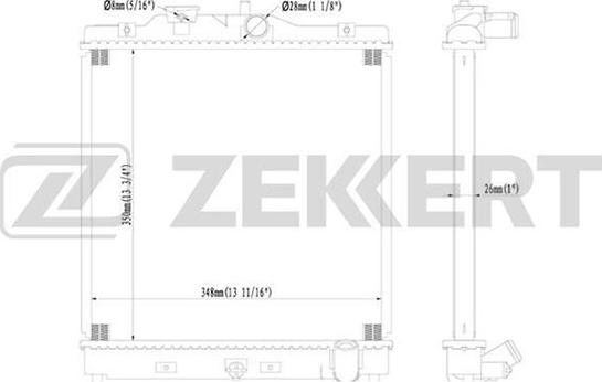 Zekkert MK-1056 - Jäähdytin,moottorin jäähdytys inparts.fi