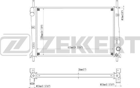 Zekkert MK-1022 - Jäähdytin,moottorin jäähdytys inparts.fi