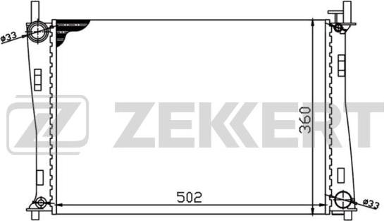 Zekkert MK-1162 - Jäähdytin,moottorin jäähdytys inparts.fi