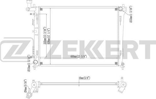 Zekkert MK-1309 - Jäähdytin,moottorin jäähdytys inparts.fi