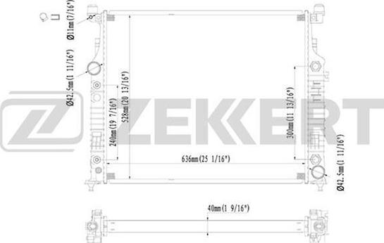 Zekkert MK-1317 - Jäähdytin,moottorin jäähdytys inparts.fi