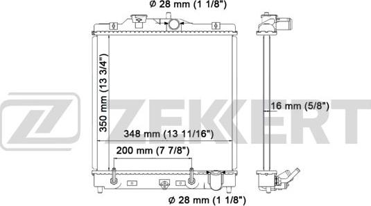 Zekkert MK-1320 - Jäähdytin,moottorin jäähdytys inparts.fi