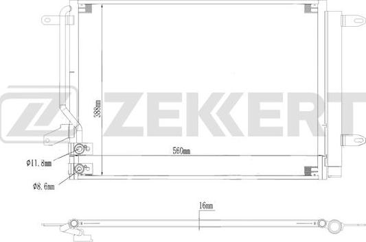 Zekkert MK-3195 - Lauhdutin, ilmastointilaite inparts.fi