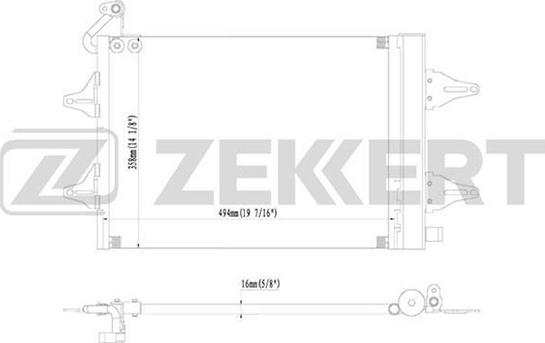 Zekkert MK-3114 - Lauhdutin, ilmastointilaite inparts.fi