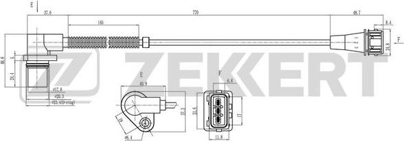 Zekkert SE-4041 - Impulssianturi, kampiakseli inparts.fi