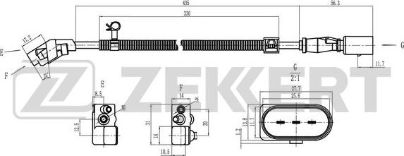 Zekkert SE-4050 - Impulssianturi, kampiakseli inparts.fi