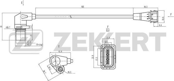 Zekkert SE-4063 - Impulssianturi, kampiakseli inparts.fi