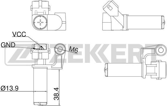 Zekkert SE-4011 - Impulssianturi, kampiakseli inparts.fi