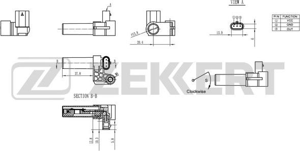 Zekkert SE-4013 - Impulssianturi, kampiakseli inparts.fi