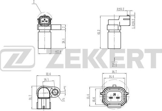 Zekkert SE-5054 - Tunnistin, nokka-akselin ajoitus inparts.fi