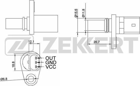 Zekkert SE-5000 - Tunnistin, nokka-akselin ajoitus inparts.fi