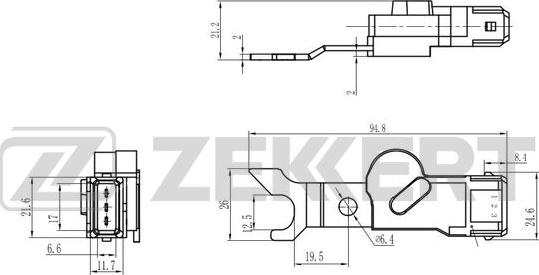 Zekkert SE-5015 - Tunnistin, nokka-akselin ajoitus inparts.fi