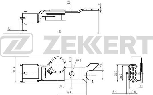 Zekkert SE-5038 - Tunnistin, nokka-akselin ajoitus inparts.fi
