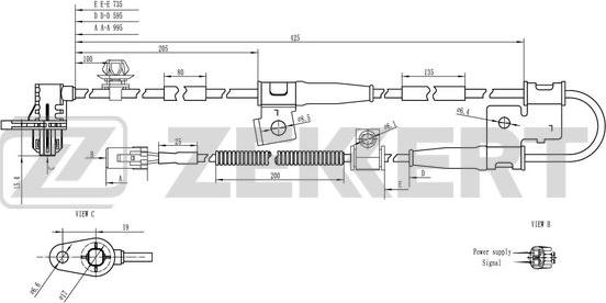 Zekkert SE-6094 - ABS-anturi inparts.fi