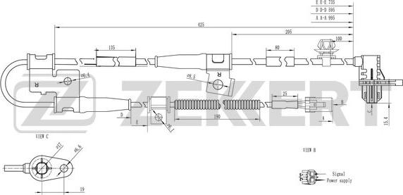 Zekkert SE-6095 - ABS-anturi inparts.fi