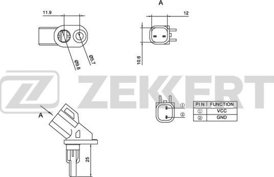 Zekkert SE-6060 - ABS-anturi inparts.fi