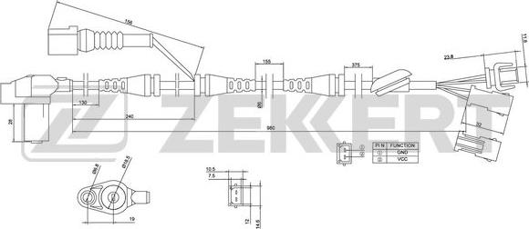 Zekkert SE-6004 - ABS-anturi inparts.fi