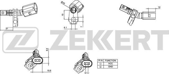 Zekkert SE-6011 - ABS-anturi inparts.fi