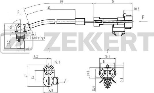 Zekkert SE-6193 - ABS-anturi inparts.fi