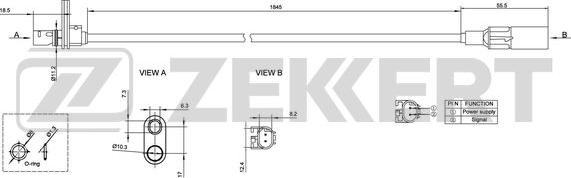 Zekkert SE-6140 - ABS-anturi inparts.fi