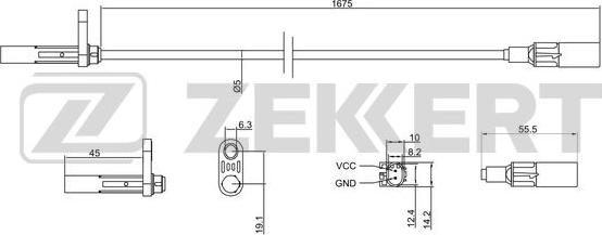 Zekkert SE-6143 - ABS-anturi inparts.fi