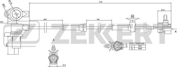 Zekkert SE-6119 - ABS-anturi inparts.fi