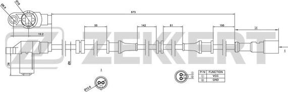 Zekkert SE-6114 - ABS-anturi inparts.fi