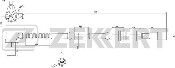 Zekkert SE-6116 - ABS-anturi inparts.fi