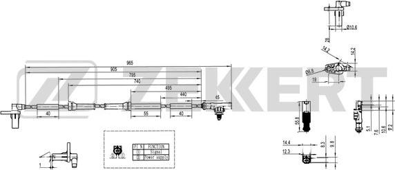 Zekkert SE-6113 - ABS-anturi inparts.fi