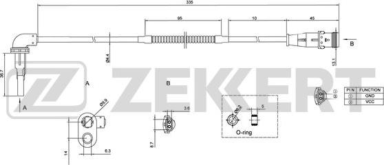 Zekkert SE-6121 - ABS-anturi inparts.fi