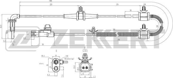 Zekkert SE-6178 - ABS-anturi inparts.fi