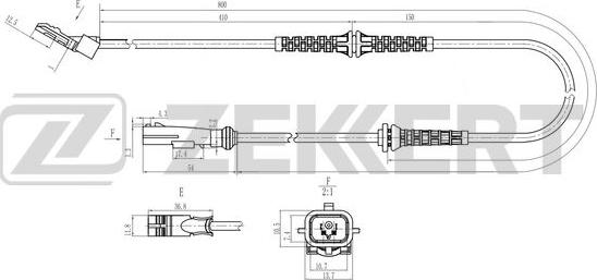 Zekkert SE-6244 - ABS-anturi inparts.fi