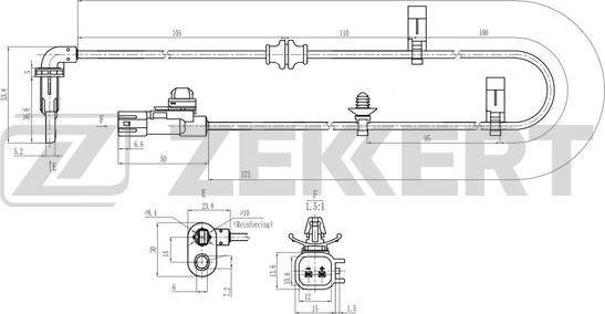 Zekkert SE-6214 - ABS-anturi inparts.fi