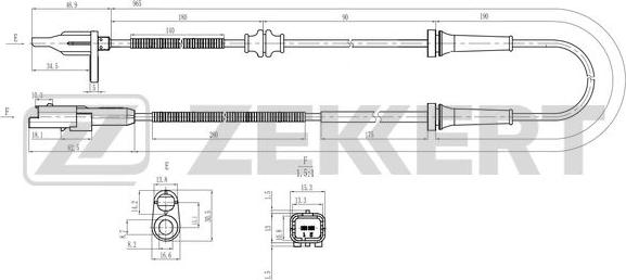 Zekkert SE-6231 - ABS-anturi inparts.fi