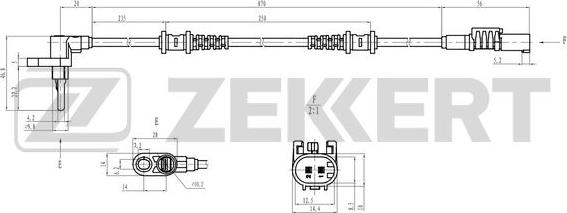 Zekkert SE-6225 - ABS-anturi inparts.fi