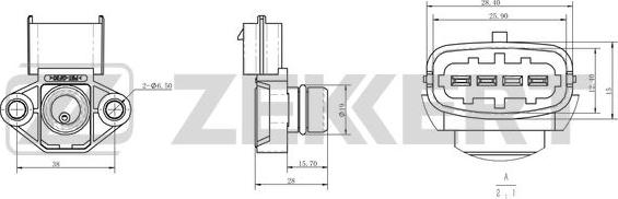 Zekkert SE-1056 - Tunnistin, imusarjapaine inparts.fi