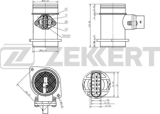 Zekkert SE-1024 - Ilmamassamittari inparts.fi