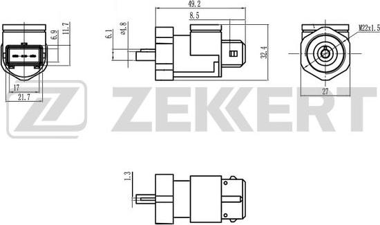 Zekkert SE-8505 - Tunnistin, nopeus inparts.fi