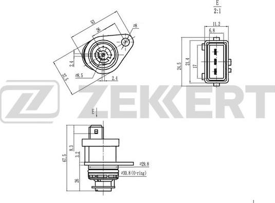 Zekkert SE-8506 - Tunnistin, nopeus inparts.fi