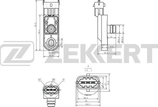 Zekkert SE-2020 - Ilmamassamittari inparts.fi