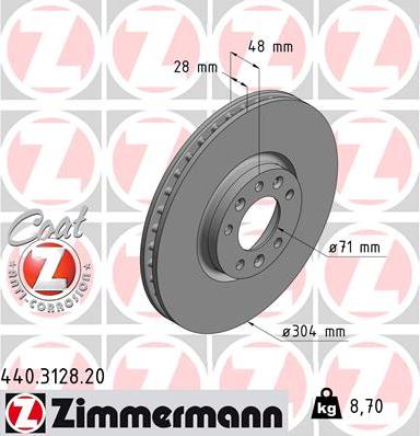 Zimmermann 440.3128.20 - Jarrulevy inparts.fi