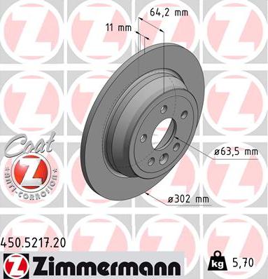 Zimmermann 450.5217.20 - Jarrulevy inparts.fi