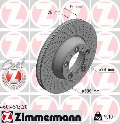 Zimmermann 460.4513.20 - Jarrulevy inparts.fi