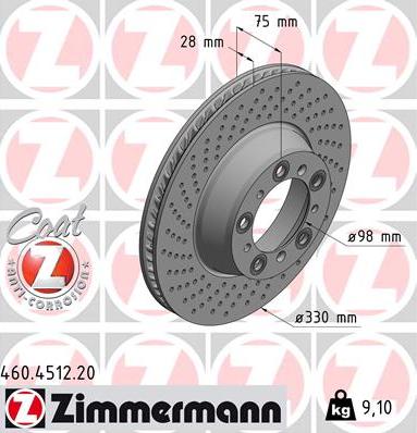 Zimmermann 460.4512.20 - Jarrulevy inparts.fi