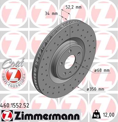 Zimmermann 460.1552.52 - Jarrulevy inparts.fi